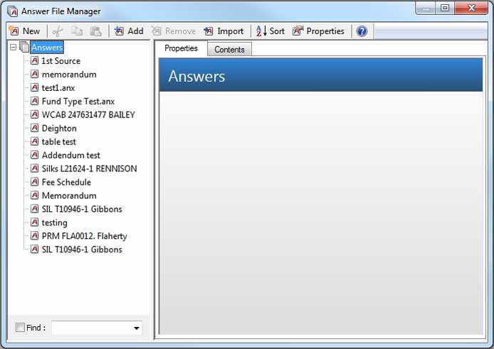 At a Glance: The Answer File Manager