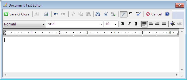 At a Glance: The Document Text Editor
